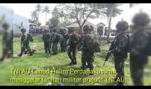 TNI AU Lanud Halim Perdanakusuma Gelar Latihan di Teluknaga