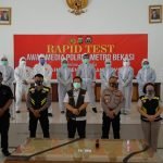Polres Metro Bekasi Gelar Rapid Test Covid-19 Buat Awak Media dan Kabag OPS Pekerja Media
