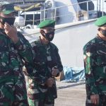 Dandim 0418/Palembang Hadiri Upacara Penyambutan Satgas Pamtas Yonif Raider 142/KJ