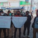 Aksi Solidaritas Insan Wartawan Online Bersama IJTI Bekasi Raya Turun Kejalan Raya