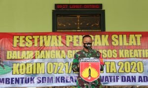 Kodim 0721/Blora, Gelar Festival Pencak Silat, Komsos Kreatif