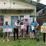 Polres Simeulue Himbau Warga Disilpin Memakai Masker dan Bagikan Beras yang Terdampak Covid-19