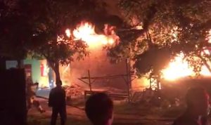 Pom Mini di Kronjo Hangus Dilalap Sijago Merah