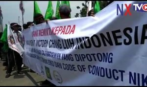 Kapolsek Pasar Kemis Lakukan Pengamanan Unjuk Rasa di PT Ching Luh Indonesia