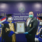 Kampanye Protokol Kesehatan Universitas Muhammadyah Tangerang (UMT) Cetak Rekor MURI.