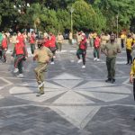 Peringati HUT ke-75 TNI, Kodim 0418/Palembang Gelar Senam Sehat di Monpera