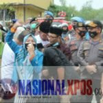Polres Simeulue Amankan Aksi Damai Menolak Omnibus Law,Dengan Humanis