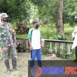 Babinsa dan Bhabinkamtibmas Himbau  Warga Agar Menerapkan 3M
