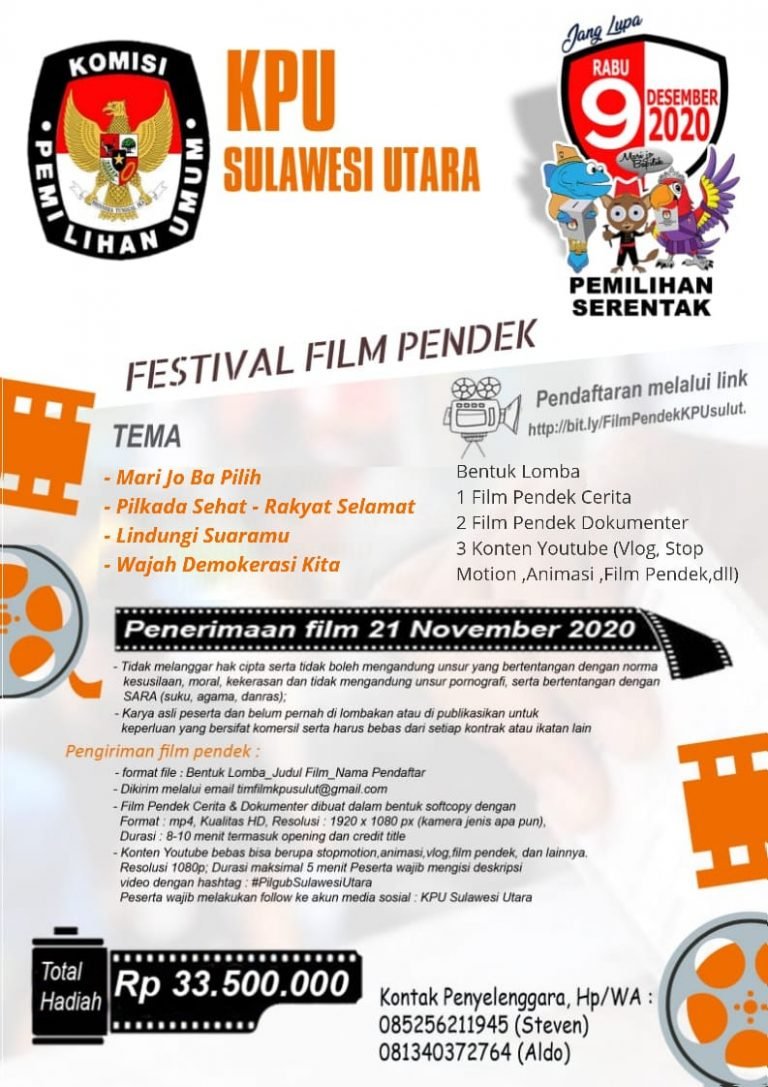 KPU Sulut Gelar Lomba Film Pendek