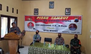 Lepas Sambut Kapolsek Randublatung Blora, AKP Subardo ke Kapolsek Baru IPTU Wismo