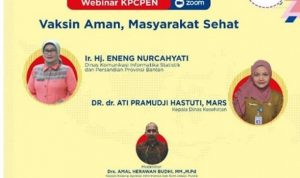 Diskominfo Banten akan Gelar Webinar KPCPEN “Vaksin Aman Masyarakat Sehat”