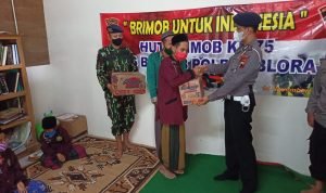 HUT Brimob ke- 75 dan Eks Brimob Nusantara Polres Blora Gelar Baksos