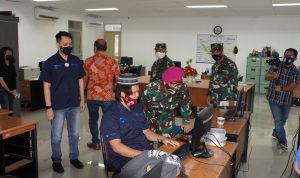 Danlantamal VIII Kunjungi Kantor Tribun Manado