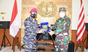 Danlantamal VIII Terima Kunjungan Danguspurla Koarmada II