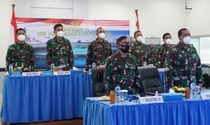 Danlantamal VIII Ikuti Rakor Renaku II TNI AL Tahun 2020
