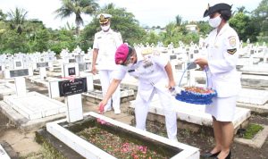 Peringati Hari Armada Danlantamal VIII Ziarah dan Tabur Bunga di TMP Kairagi