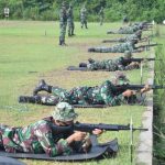 Prajurit Kodim 0418/Palembang Latihan Menembak di Yonif Raider 200/BN