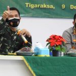 Dandim 0510/Trs dan Kapolresta Tangerang Memberi Arahan Pada Apel Danramil dan Babinsa TA 2020
