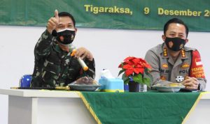 Dandim 0510/Trs dan Kapolresta Tangerang Memberi Arahan Pada Apel Danramil dan Babinsa TA 2020