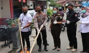 Sat Narkoba Polres Metro Tangerang Kota Musnahkan Narkoba Sabu dan Ganja
