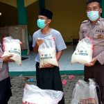 Polsek Cipocok Jaya Bagikan Ratusan Kilogram Beras, Ditengah Pandemi Covid-19