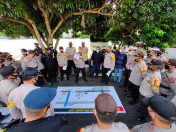 Polres Mura Laksanakan Tactical Wall Game