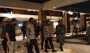 Kapolda Pantau Pengamanan Rekapitulasi Penghitungan Suara Tingkat Provinsi Pilgub Sulut