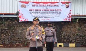 Polres Cilegon Melaksanakan Apel Gelar Pasukan Ops Lilin Kalimaya 2020