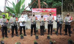 Kapolresta Tangerang Resmikan Taman Kresna dan Program Ketahanan Pangan Satintelkam