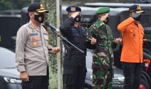 Kapolrestabes Palembang Pimpin Apel Kesiapan Pengamanan Malam Tahun Baru 2021