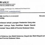 Masa Tenang, Bawaslu Minut Harapkan Paslon Jangan Politik Uang