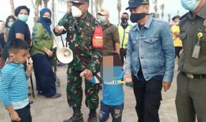 Danramil 01/Tln Bantu Anak Usia 5 Tahun,  Kembali Temukan Keluarganya