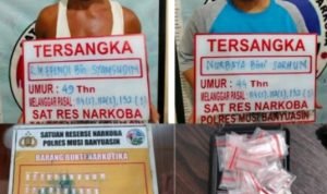 Edarkan Narkoba, Pasangan Suami Istri Ini Diringkus Resnarkoba Polres Muba