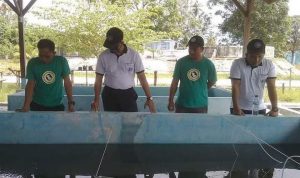 Komandan Lanal Simeulue, Melaksanakan Peninjauan Ke Balai Benih Ikan