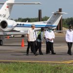 Gubernur dan Rombongan Menteri Mendarat Mulus di Bandara Ngloram Cepu Blora