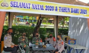 Koramil 04/Cikupa Bersama Polsek Cikupa Siaga Satu di Posko Citra Raya