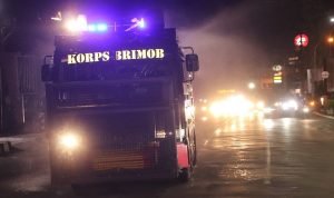 Awali Tahun 2021, AWC Polda Sulut Lakukan Penyemprotan Disinfektan di Manado