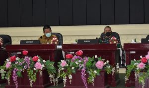 Danrem 043/Gatam Hadiri Rakor Penanganan dan Pelaksanaan Vaksinasi Covid-19