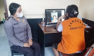 Cegah Covid-19, Polda Sulut Fasilitasi Virtual Meeting Tahanan dengan Keluarga