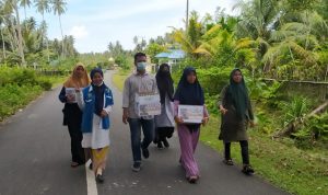 Peduli Sulbar, Pemuda Pemudi Desa Seuneubuk Turun Kejalan Galang Donasi