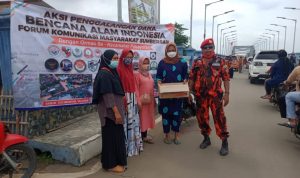 Komunitas Masyarakat dan Unsur Ormas Sekecamatan Pebayuran Gelar Aksi Penggalangan Dana