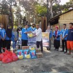 DPK KNPI Simeulue Timur Menyalurkan Bantuan Korban Musibah Kebakaran di Desa Air Pinang
