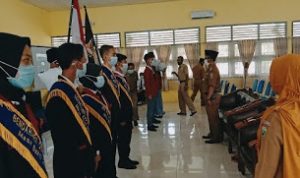 Pelantikan Pengurus Osis SMK Negeri 3 Lubuklinggau Terapkan Prokes