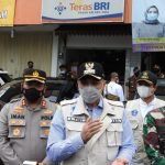 Dandim 0510/Trs Dampingi Danrem dan Bupati Tangerang Lakukan Gebrak Masker