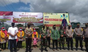 Dandim 0510/Trs Bersama Bupati Dampingi Dua Jendral di Kampung Tangguh Pasarkemis