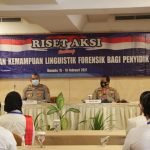 Puslitbang Polri Lakukan Riset Aksi Katpuan Linguistik Forensik bagi Penyidik