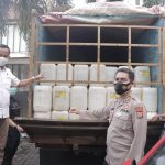 Upaya Penyelundupan Ribuan Liter Cap Tikus di Gagalkan Personel Polda Sulut