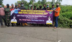 Peringati Peduli Sampah Nasional, Babinsa Jati Mulya Bersama Kades Perangi Sampah