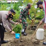 Tiga Pilar Kabupaten Blora Dukung Tanam Pohon Buah di Kelurahan Kauman