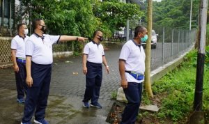 Danlantamal VIII Tinjau Fasduk dan Komplek TNI AL Sambil Berolahraga